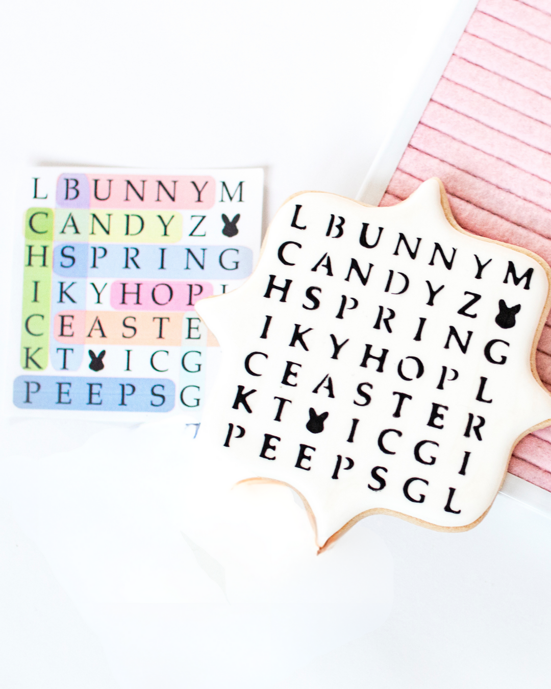 Easter Word search stencil
